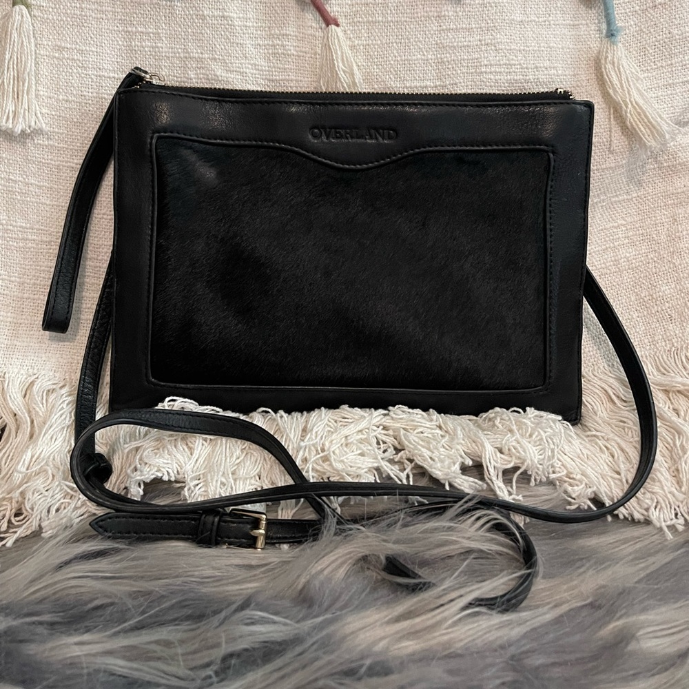 Overland Crossbody or Wristlet Cowhide Leather Bag